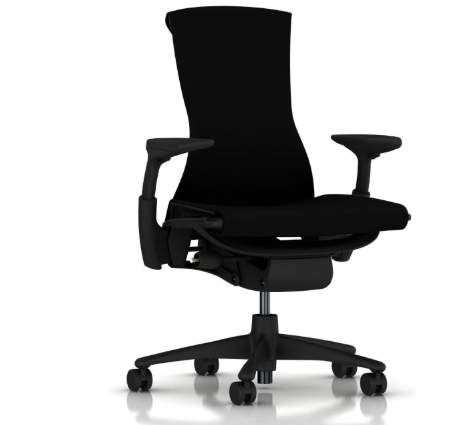 Ergonomic Office Chair for Home | Fully Adjustable | Herman Miller Embody Black Rhythm