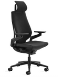 Ergonomic Office Chair with 360° Arms & Headrest | Steelcase Gesture Licorice