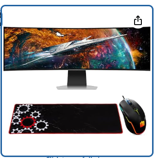 57" Dual 4K Curved Gaming Monitor | Ultrawide Home Office Display | Samsung Odyssey Neo G9