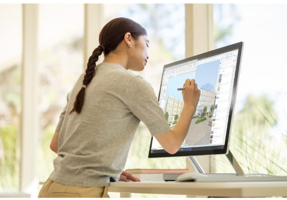 28" Touchscreen All-in-One Desktop for Home Studio | Microsoft Surface Studio 2+