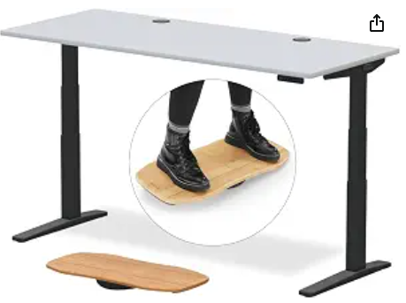 White Standing Desk 72x30" | Electric Height Adjustable | UPLIFT V3 Black Frame