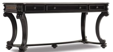 Luxury Writing Desk 66" for Home Office | Hooker Furniture Telluride Black