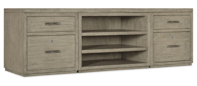 Home Office Credenza with Open Desk Cabinet | Hooker Furniture Linville Falls