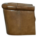 Leather Swivel Club Chair for Home Office | Hooker Furniture Axton Brown