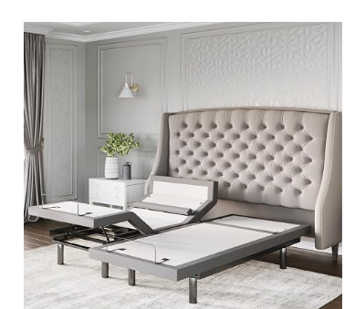 Luxury Adjustable Bed Frame + Hybrid Mattress | Lumbar, Massage & LED | Sven & Son Bliss Split King