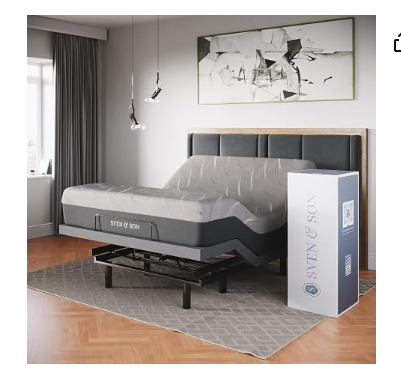 Adjustable Bed Base + Hybrid Mattress | Zero Gravity Smart Bed | Sven & Son Classic Queen
