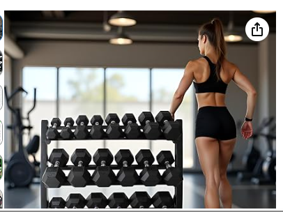 Ranbebi 350/450/550 lbs Hex Weight Dumbbell Set with Rack – Rubber Coated Free Weights for Home Gym