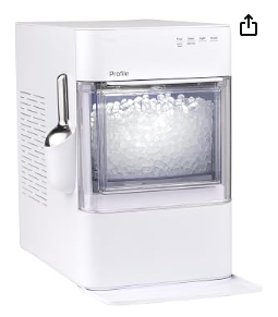 Nugget Ice Maker with WiFi & Smart Connected | 38 lbs/Day | GE Profile Opal 2.0 Ultra Stone White