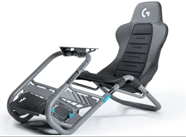 Sim Racing Cockpit | Fully Adjustable Direct Drive Support | Playseat Trophy Logitech G Edition