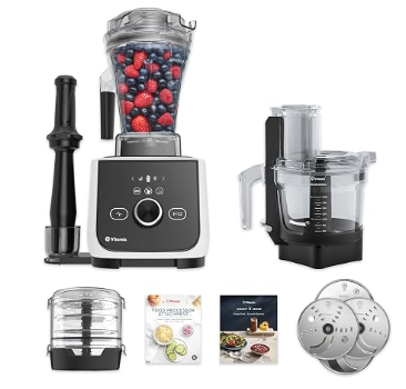Professional Blender + Food Processor Kitchen System | Self-Cleaning | Vitamix Ascent X4 White