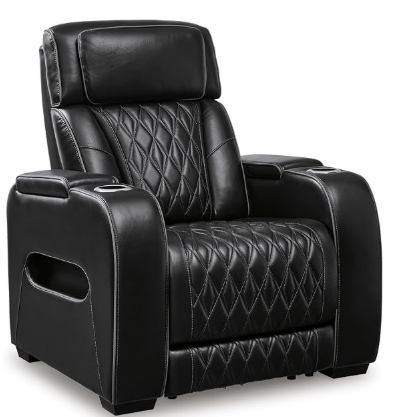 Signature Design by Ashley Boyington Zero Gravity Leather Power Recliner Chair – Air Massage & Heat