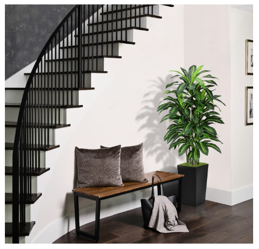 ASTIDY 5FT Artificial Dracaena Faux Tree with Black Tall Planter
