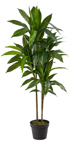 Nearly Natural 48" Artificial Dracaena Real Touch Plant with Pot