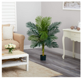 Nearly Natural 4FT Artificial Golden Cane Palm Tree with Nursery Pot