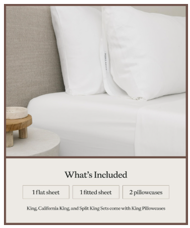 Cozy Earth Luxury Bamboo King Sheet Set (White)