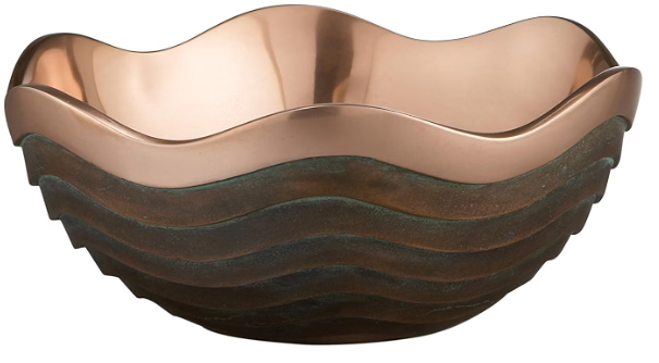 Nambe Copper Canyon 10" Decorative Fruit Bowl (2.5 Quart)