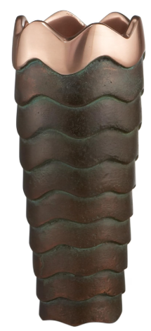 Nambe Copper Canyon Vase | 7-Inch Centerpiece Vase | Designed by Lisa Smith