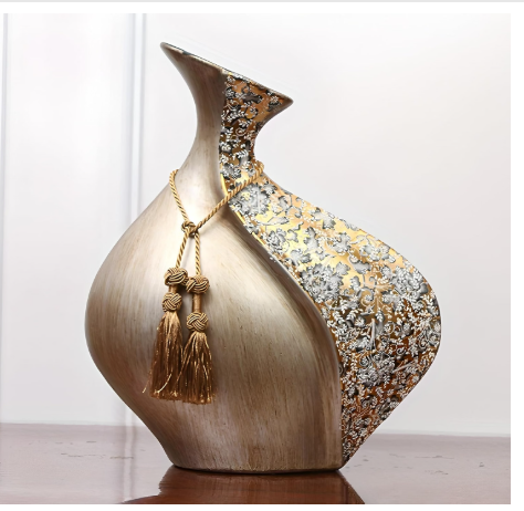 YACSNBF European Style Ceramic Flower Vase | 15-Inch Boho Big Vase for Home Decor