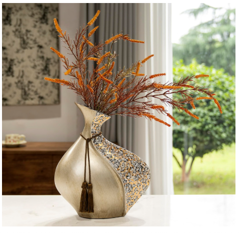 YACSNBF European Style Ceramic Flower Vase | 15-Inch Boho Big Vase for Home Decor