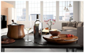 Nambe Nara Ice Bucket with Scoop & Lid | 8.5-Inch Acacia Wood Wine Cooler | Designed by Sean O'Hara
