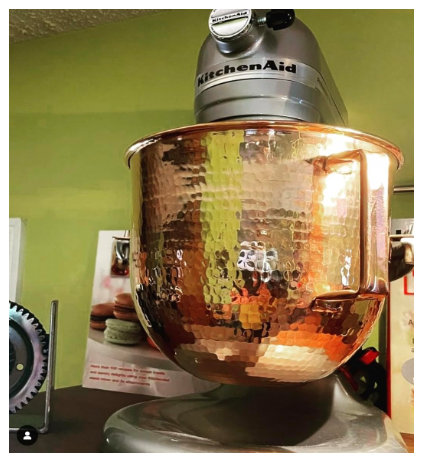 Sertodo Copper Mixing Bowl 6 Qt | Fits KitchenAid Lift Stand Mixer | Handcrafted Copper