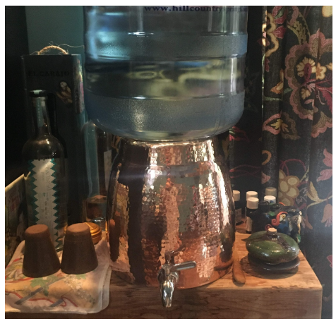 Sertodo Copper Niagara Water Dispenser | 2+ Gallon | Hand Hammered Pure Copper with Spigot