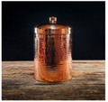 Sertodo Copper Kitchen Canister | Polished & Hand Hammered | 5 Qt