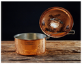 Sertodo Copper Sauce Pan with Lid | 2.5 Qt | Tin-Lined Pure Copper | Patented Handle