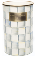 MACKENZIE-CHILDS Enamel Utensil Holder | Gray-and-White Sterling Check