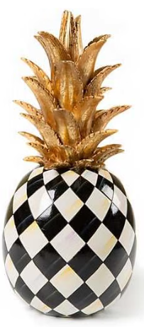 MACKENZIE-CHILDS Marquee Pineapple Sculpture | Courtly Harlequin