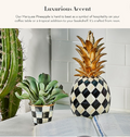 MACKENZIE-CHILDS Marquee Pineapple Sculpture | Courtly Harlequin