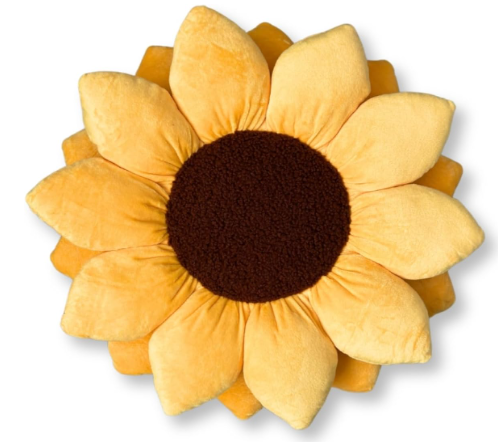 Green Philosophy Co. Sunflower™ Pillow | Golden Yellow | 20x20-Inch