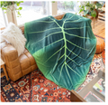 Green Philosophy Co. Regal Shield Leaf Blanket | Dark Green | 90x76.5-Inch
