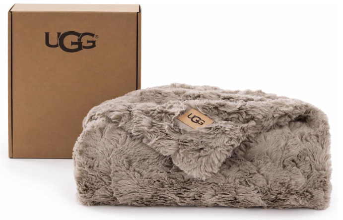 UGG Adalee Throw Blanket | Faux Fur | 50x70-Inch | Brown