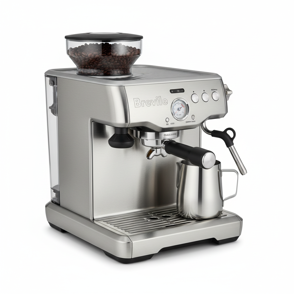 Breville BES870XL Barista Express Espresso Machine in Brushed Stainless Steel