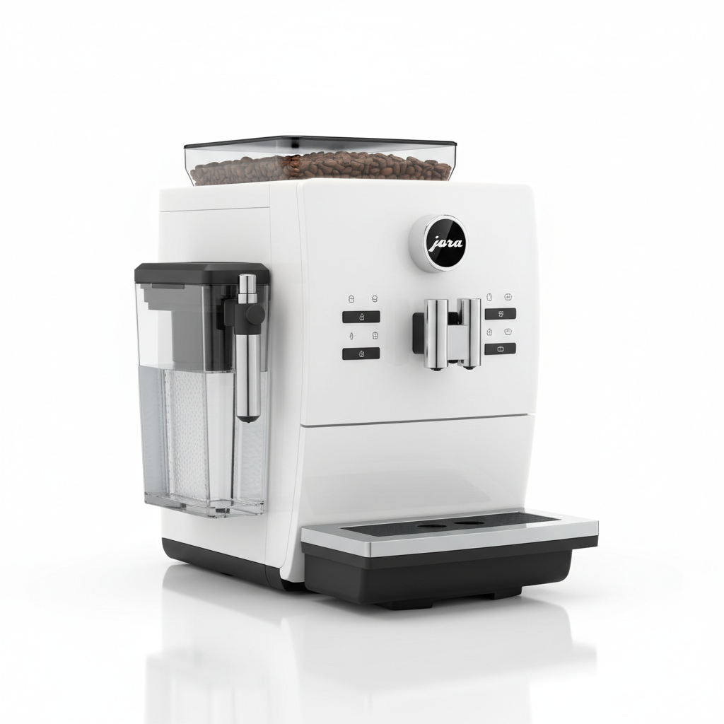 Jura E4 Piano White Automatic Coffee Machine