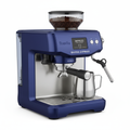 Breville BES876DBL Barista Express Impress Espresso Machine in Damson Blue finish