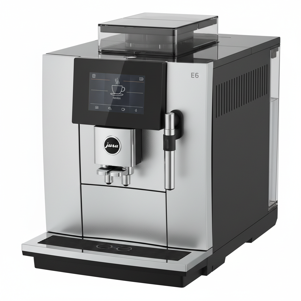 Jura E6 Platinum 15465 Automatic Espresso Machine in Platinum finish