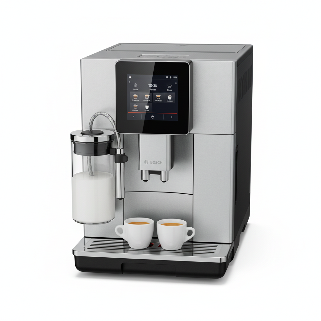 Bosch 800 Series Fully Automatic Coffee and Espresso Machine in Silver finish