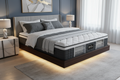 Sven & Son Platinum Adjustable Bed Frame with 14 inch Hybrid Spring Mattress in a modern luxury bedroom - Queen